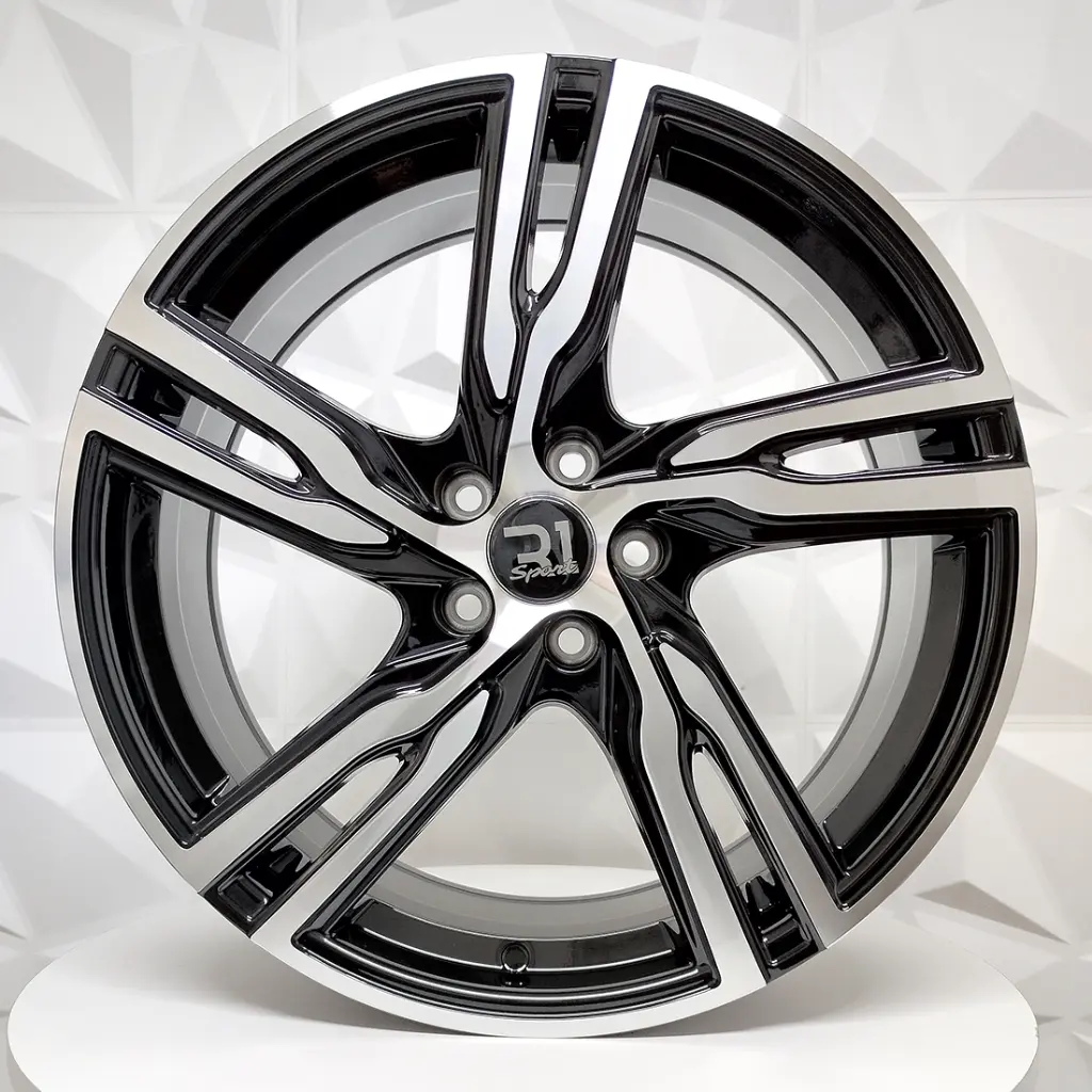 RIN 19X8 5-108 R1 SPORT V014 BLACK MACHINE FACE ET45 CB63.4