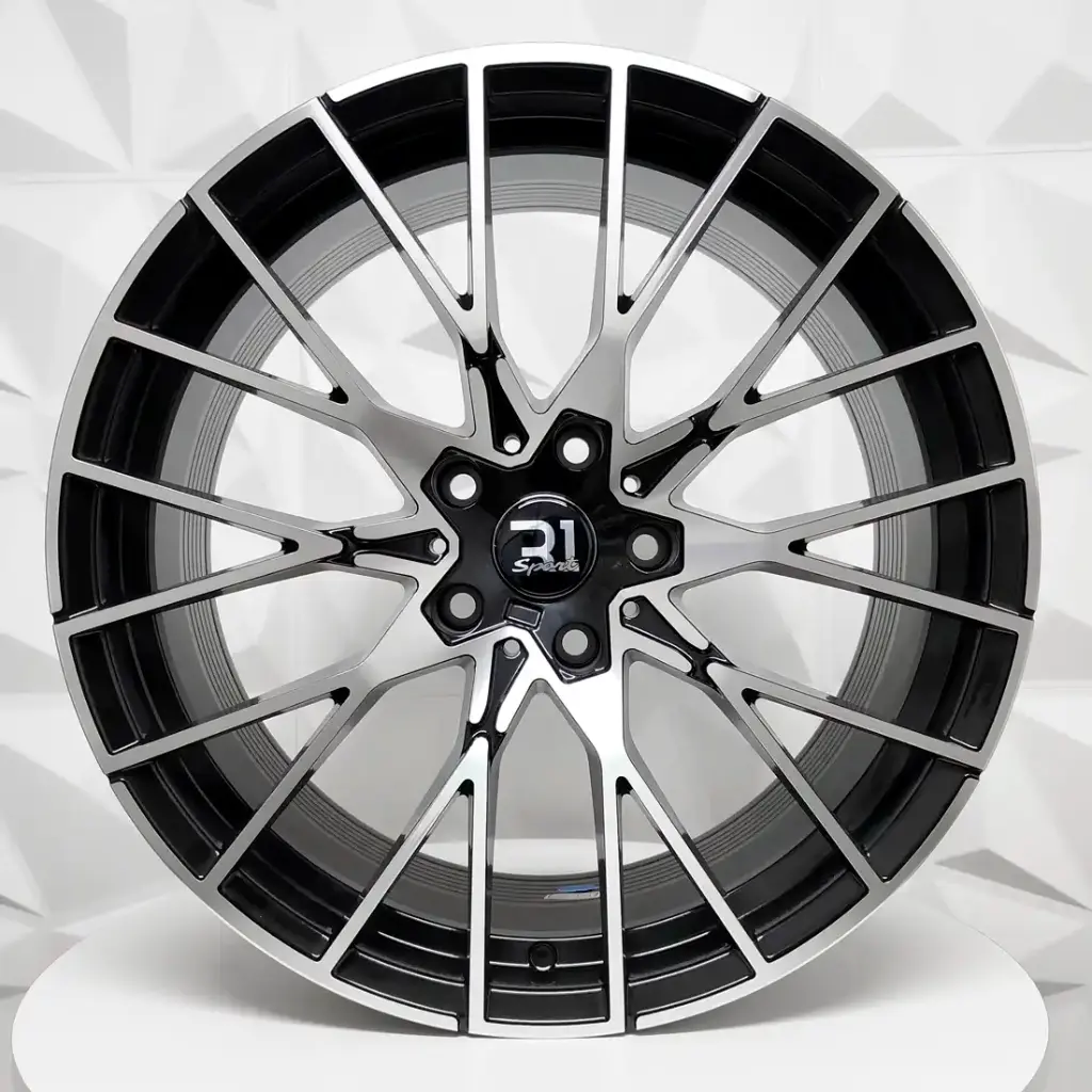 RIN 19X9.5 5-120 R1 SPORT T1216 BLACK MACHINE FACE ET40 CB72.6